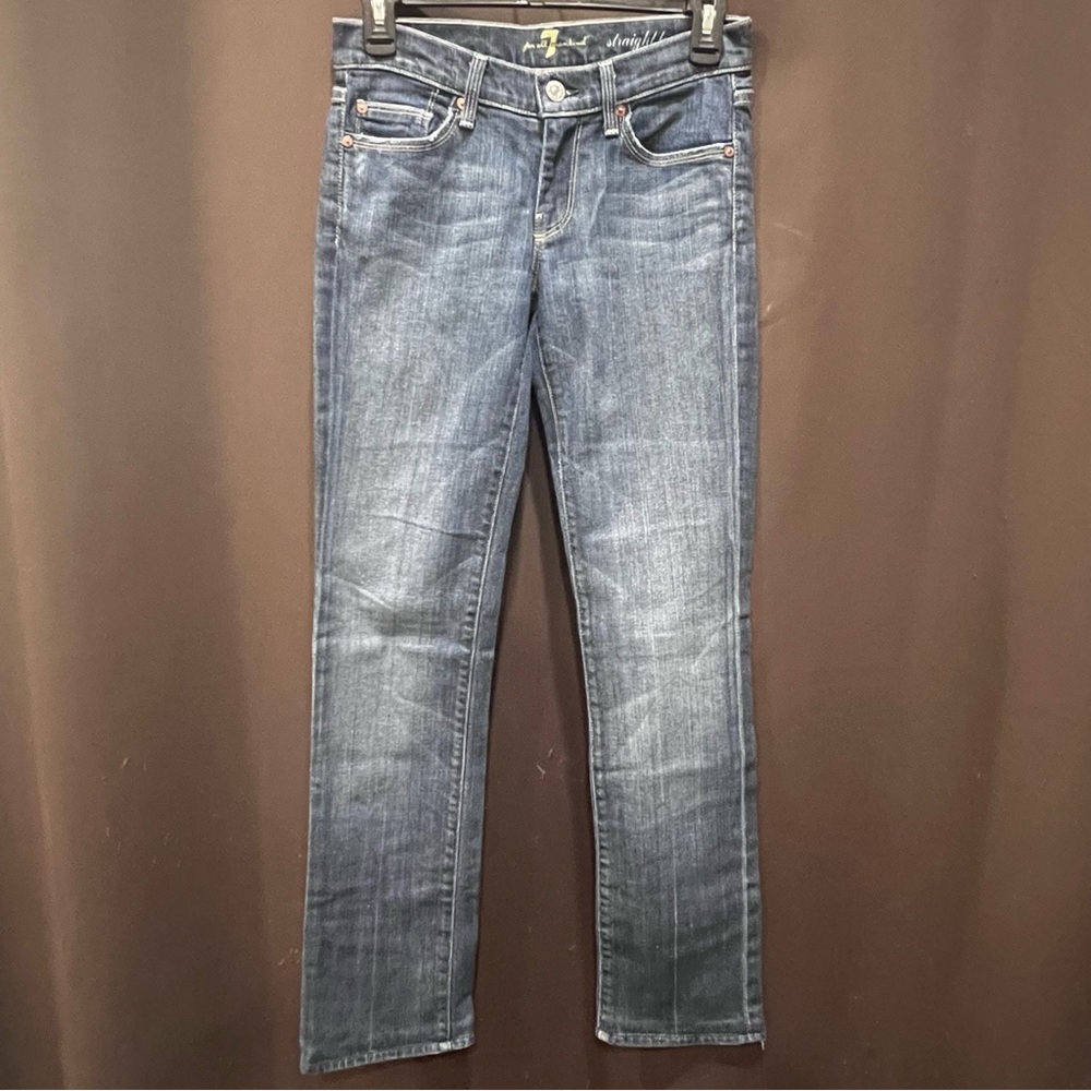 7 For All Mankind Jeans, Straight Leg, Size 25